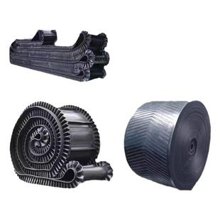 橡胶输送带尼龙帆布运输带耐磨黑色平面传送带环形耐高温传动皮带