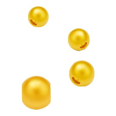 【中国黄金】加厚古法金珠999足金黄金纯金单颗小散珠足金转运珠