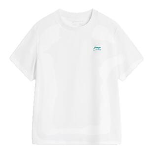 李宁儿童短袖男孩2025夏季款女童大童冰丝速干t恤男童青少年半袖