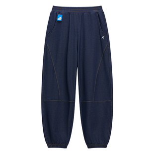 HeyBetter儿童仿牛仔裤子速干透气运动裤男女童宝宝春夏束脚长裤