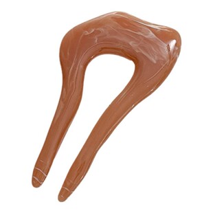 出口韩国琥珀质感U型发簪日系盘发簪子发饰发插简约气质发饰