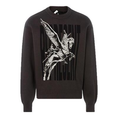 REPRESENT 飞马图案男士套头圆领针织衫毛衣