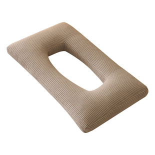 全棉荞麦壳护耳枕耳洞枕头不压耳朵镂空侧睡护颈助眠枕芯睡觉专用