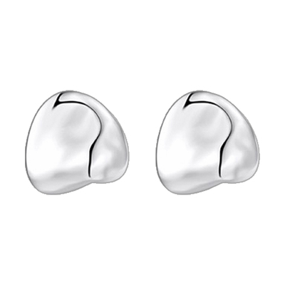 kitsh异形圆片耳钉简约冷淡风