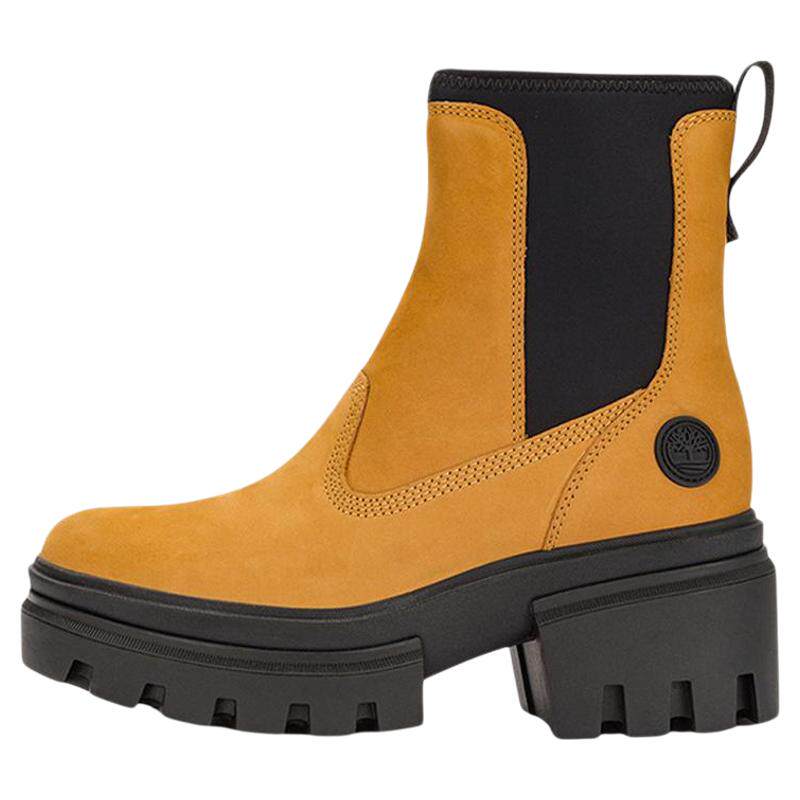 Timberland添柏岚户外休闲女鞋高跟套筒增高切尔西靴A5YF4/A61QM