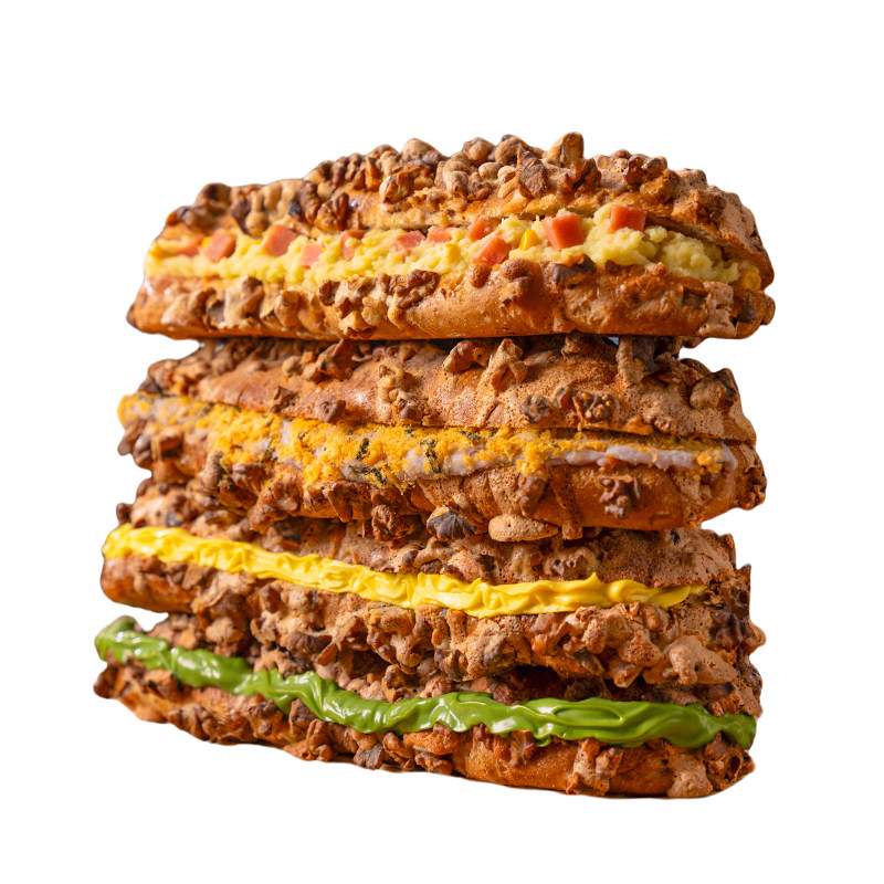 邻小言核桃马里奥面包全麦坚果欧包夹心牛奶面包速食早餐代餐点心