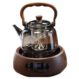 把玻璃提梁壶家用小型电陶炉煮茶器烧水壶大容量保温玻璃茶壶