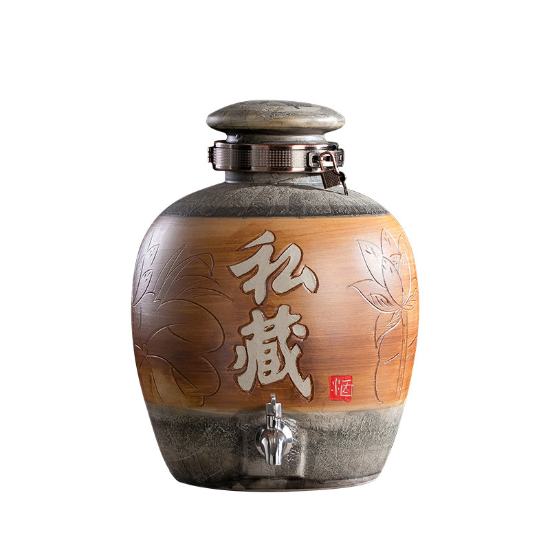 景德镇陶瓷酒坛子10/20/30/50斤空酒瓶古风家用窖藏密封泡酒缸罐