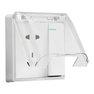 86型卫生间浴室插座开关防水罩安全防溅盒保护盖插头面板墙插防水