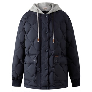 【特氟龙三防&鸭绒】Eland衣恋羽绒服女鸭绒户外外套2025冬季新款