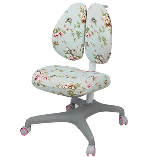 儿童弹力连体学习升降电脑椅套罩粉卡通两平米书课桌饭椅子套通用