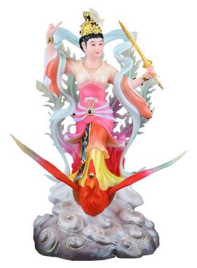 九天玄女娘娘坐骑踏凤像装饰摆件
