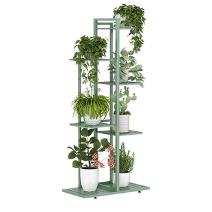 花架子室内阳台绿萝多层落地带轮铁艺花架客厅花盆置物架简约现代