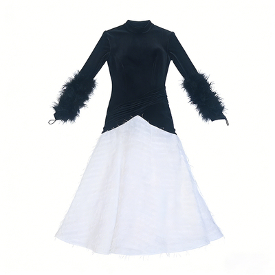 异国摩登舞丝绒露背华丽表演练功