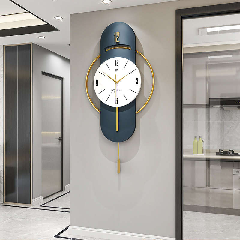 新款挂钟轻奢时尚简约客厅钟表静音创意装饰时钟挂墙现代家用挂表