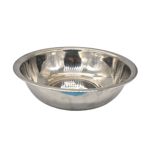 28/32/36/40cm 无磁不锈钢盆 翻边大铁盆 金属洗脸盆 3个价