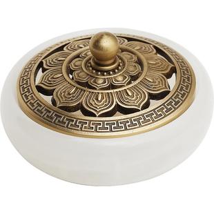 玉石香炉家用沉檀香熏香炉盘香炉室内香篆套装香粉打香篆炉香薰炉