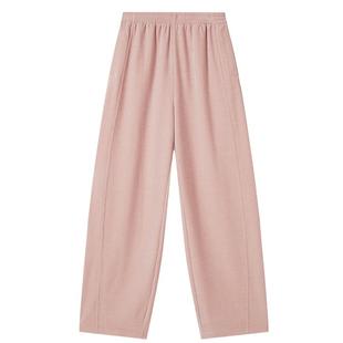 谜底阔腿裤长裤2025年冬季新品柔软亲肤裸粉色休闲裤女254MK1693