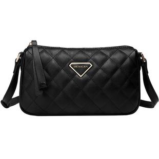 稻草人斜挎包2025夏季新款时尚百搭菱格包轻便休闲小香风通勤女包