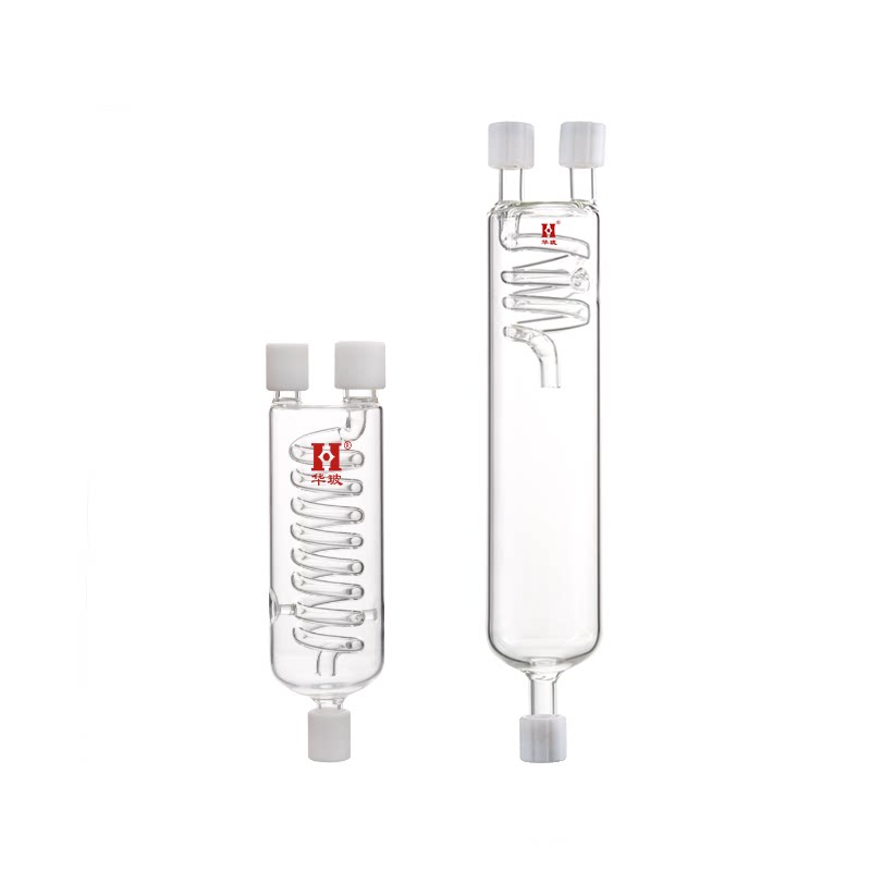 玻璃气汽水分离器CEMS玻璃备件水气分离器直管盘管除湿过滤器实验室玻璃仪器