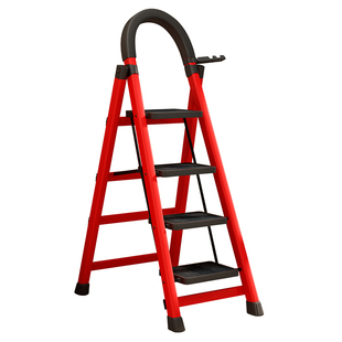 多功能家用人字梯新款宿舍彩色脚凳家里凳爬高家用折叠梯加厚叉梯