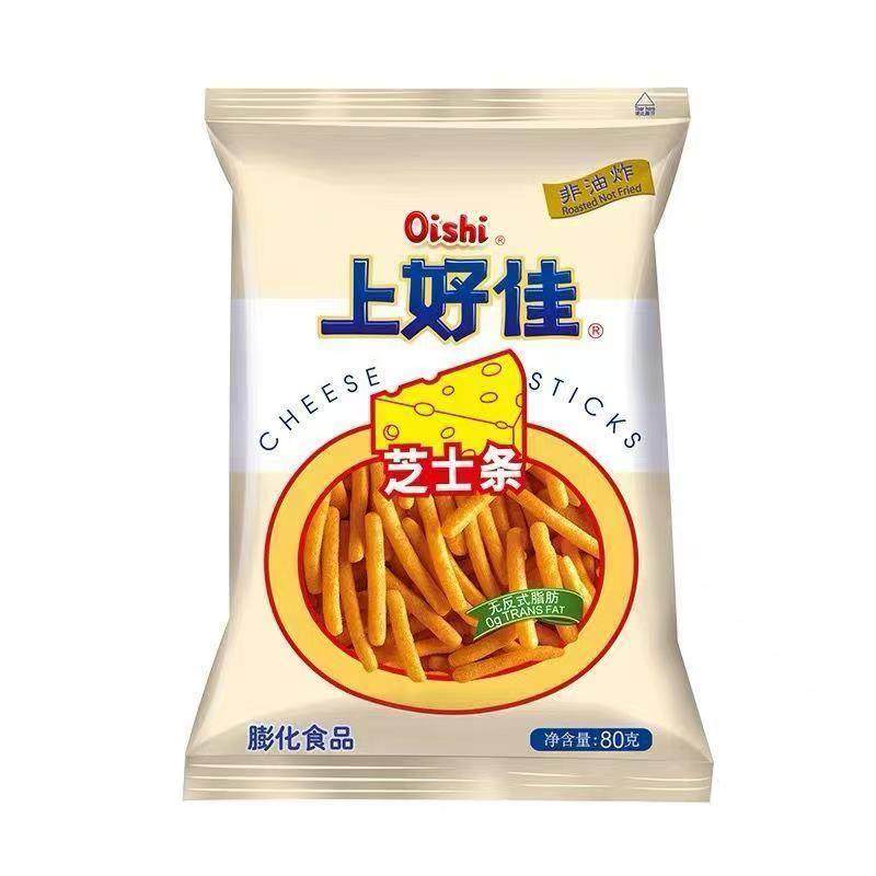 上好佳芝士条80g袋装膨化食品虾片虾条薯条番茄办公室零食