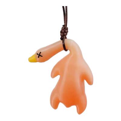 变色烤鸭挂件车载变色烤鸭包包挂件紫外线感温变色钥匙扣车内装饰