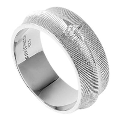 Mouhooland情侣925银刻骨戒