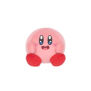 日本三英贸易正版星之卡比毛绒玩具卡比美食节可爱兴奋卡比玩偶