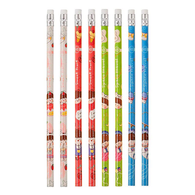 HB卡通铅笔小学生学生专用考试涂卡笔儿童学习卡通原木专用铅笔