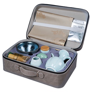 宋代点茶工具全套茶百戏建盏点茶器具套装收纳盒茶筅点茶教学器具