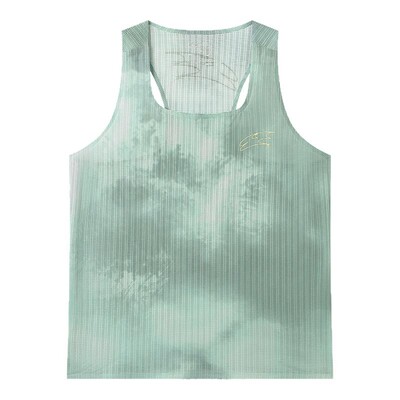 CryingCenterSports2025年秋速度感变形3Clogo扎染跑步速干背心