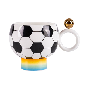 高淳陶瓷足球杯骨瓷家用送礼创意马克杯咖啡杯水杯轻奢茶杯送礼杯