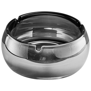 烟灰缸家用高级感加厚轻奢水晶玻璃大号时尚客厅卫生间办公室商用