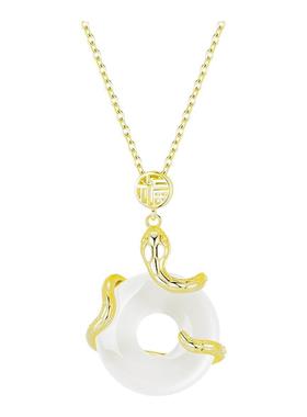 S925银灵蛇项链本命年送闺蜜礼物