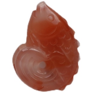 #一物一图#跃龙门 - 天然老矿料冰润南红玛瑙锦鲤鱼吊坠新年礼物