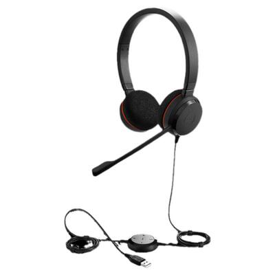 Jabra捷波朗Evolve20单耳 USB耳麦 EVO20双耳Lync耳麦 电脑耳机