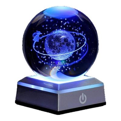 星空水晶球发光桌面摆件高级礼品