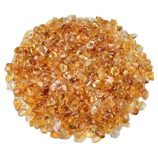 天然巴西暴力黄水晶碎石聚宝盆摆件水晶净化消磁石头收藏级黄水晶