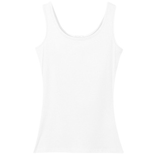 纯白色无袖修身吊带背心女短款外穿美背打底t恤夏季韩版内搭上衣