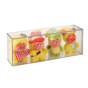 星星人挂件展示盒上墙labubu盲盒收纳展示架亚克力手办玩偶置物架