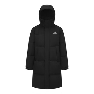 波司登25新款羽绒服中性时尚运动长款连帽过膝保暖外套