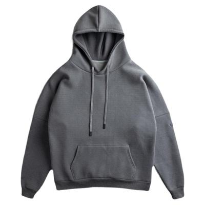 加绒凹凸印潮牌连帽卫衣