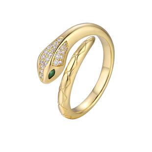 【自营】VITARING戒指女蛇形开口可调节指环适合胖手小众设计原创