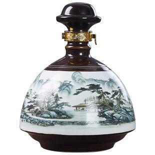 景德镇密封家用陶瓷酒坛子5斤装空酒瓶原浆私藏酒壶酒缸包装专用