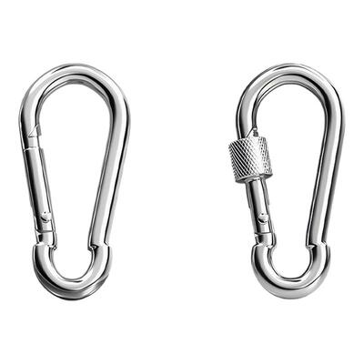 快挂扣葫芦扣保险扣栓牛连接扣弹簧钩扣钥匙扣登山扣带母镀锌挂钩