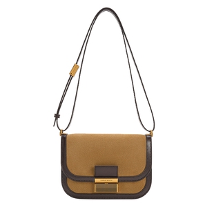 [新年礼物]CHARLES&KEITH女包CK2-80782444-3仿麂皮金属扣豆腐包