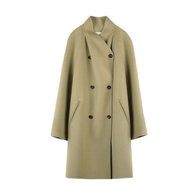 solighter全羊毛中长款毛呢外套