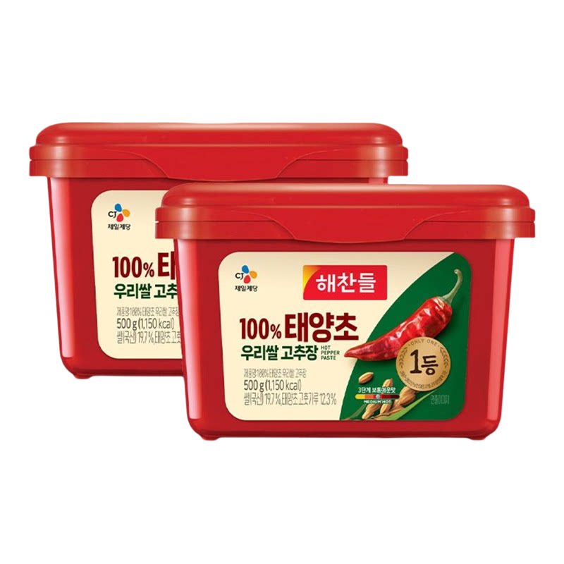 CJ-Haechandle 韩国传统辣酱500g*2件正宗韩式风味腌肉酱汁烧肉汁