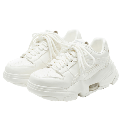 VITTORIO VENTURA薇薇燃 牛皮厚底面包休闲板鞋